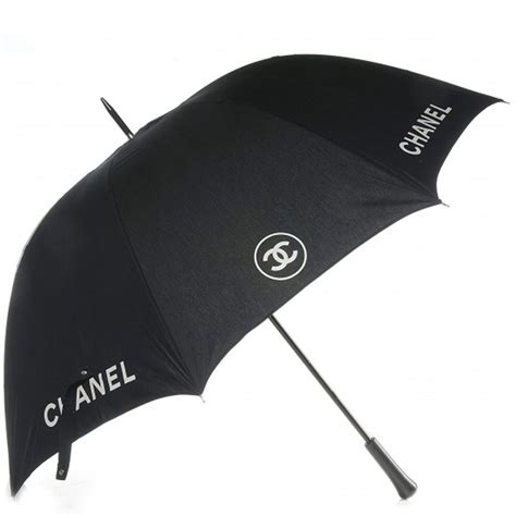 chanel umbrella black